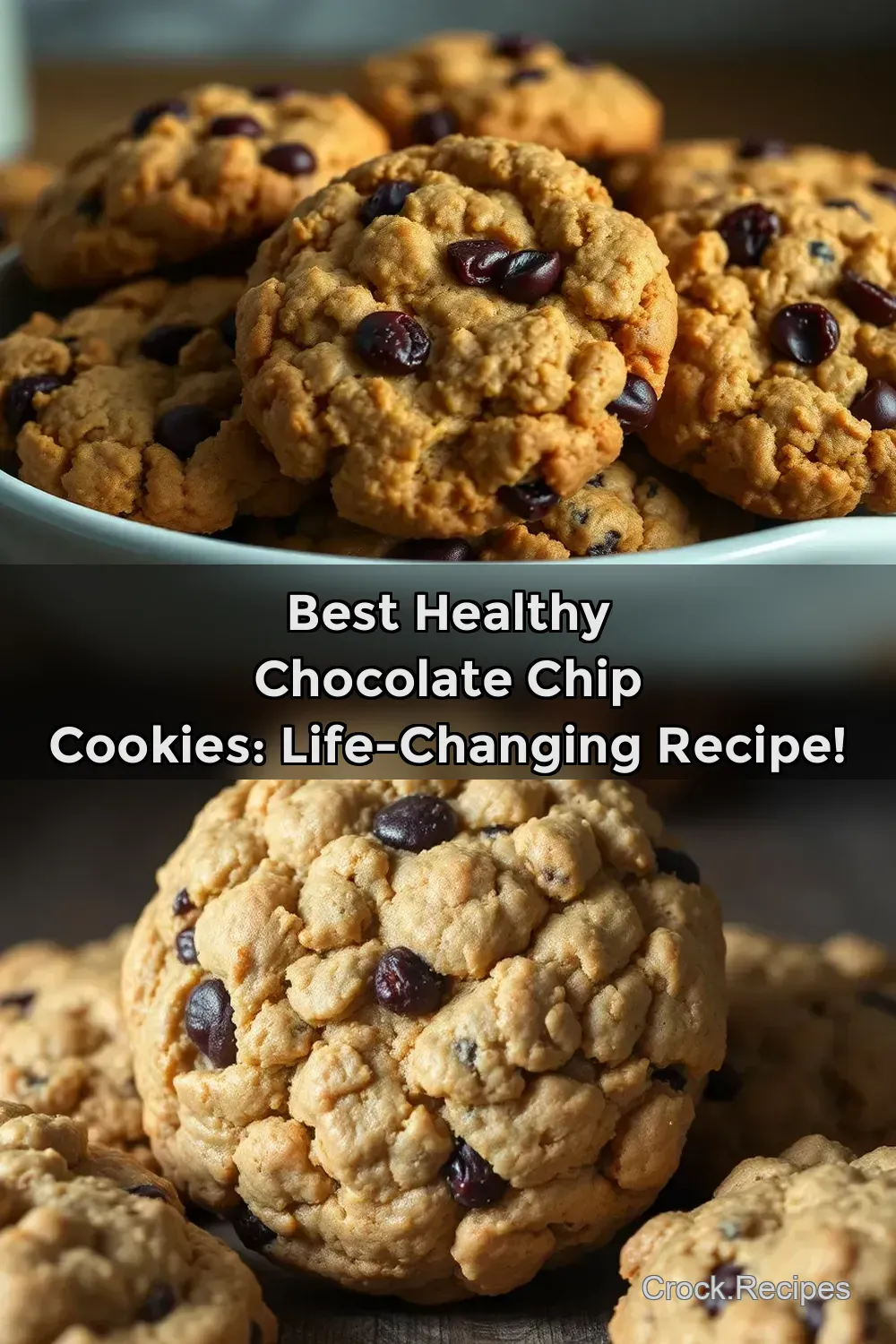 Best Healthy Chocolate Chip Cookies: Life-Changing Recipe! : PIN FOR LATER Best Healthy Chocolate Chip Cookies: Life-Changing Recipe!