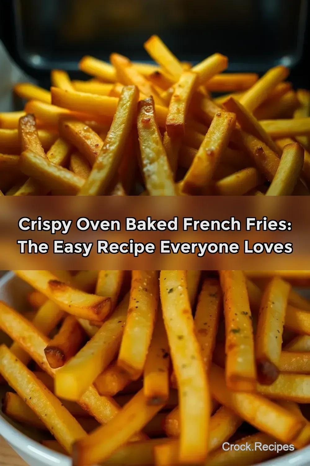 Crispy Oven Baked French Fries: The Easy Recipe Everyone Loves : PIN FOR LATER Crispy Oven Baked French Fries: The Easy Recipe Everyone Loves