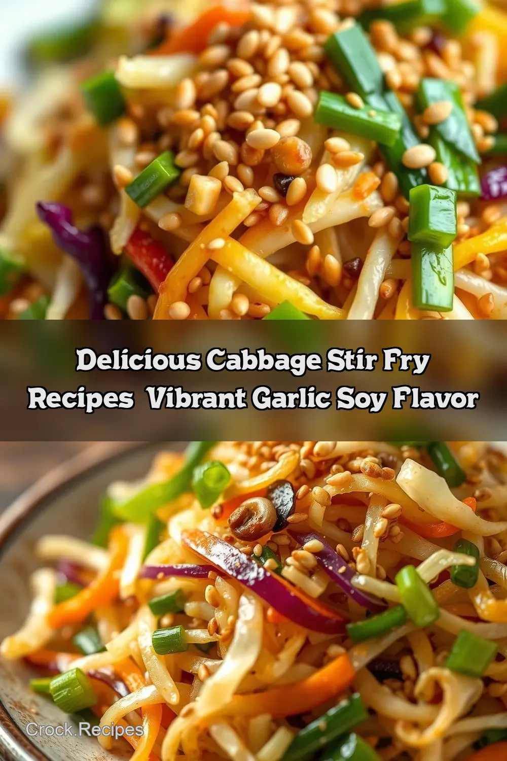 Easy Crispy Garlic Soy Stir Fry Cabbage | Quick Savoury Side