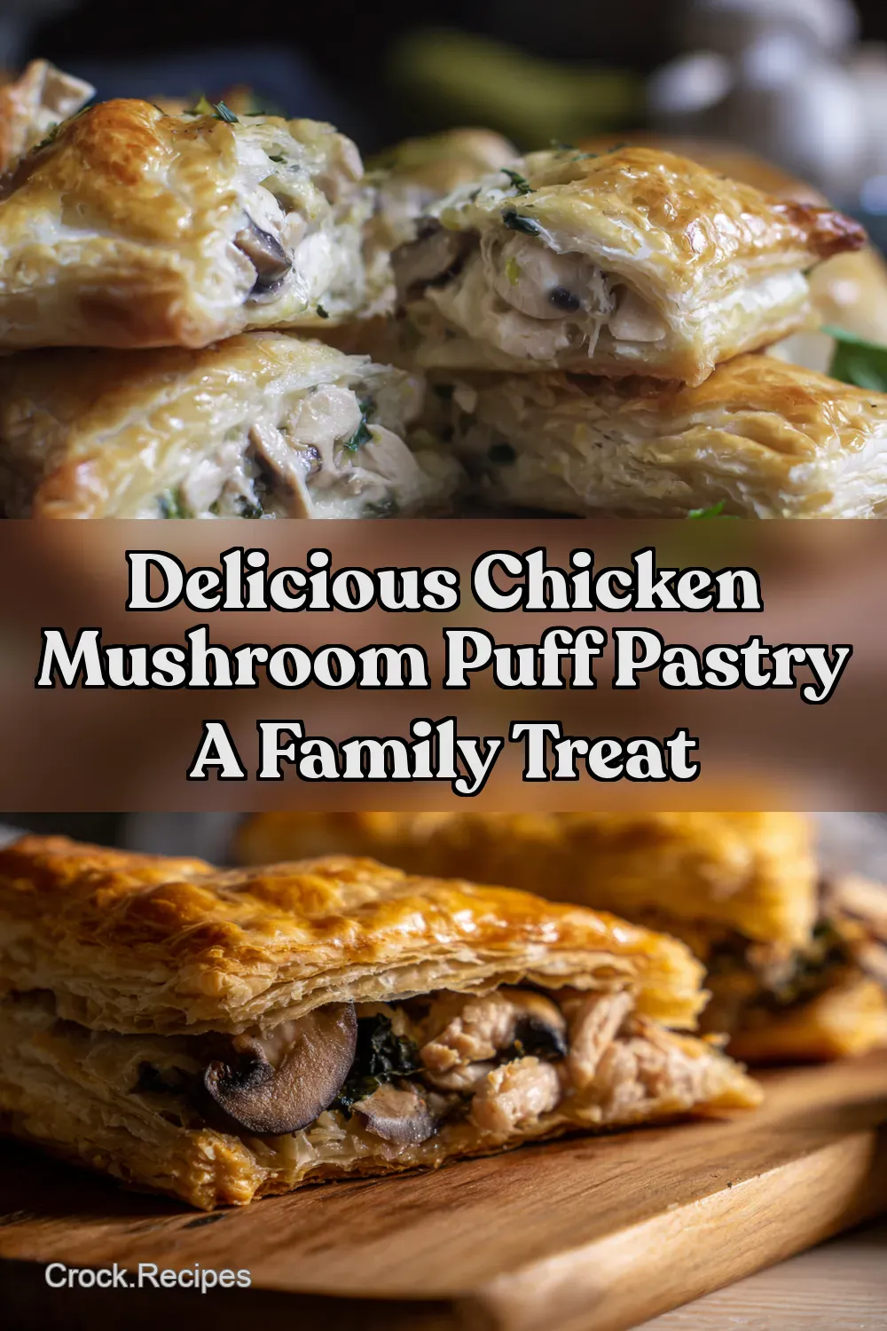 Easy Chicken Mushroom Pastry Quick Flaky Delicious - Crock…