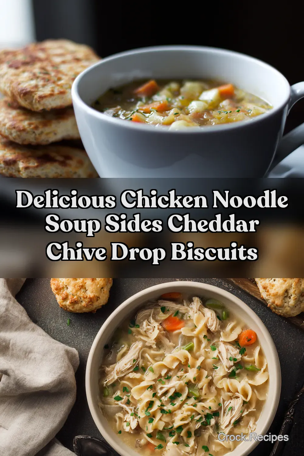 Chicken Noodle Soup Sides Try Cheddar Chive Biscuits -…