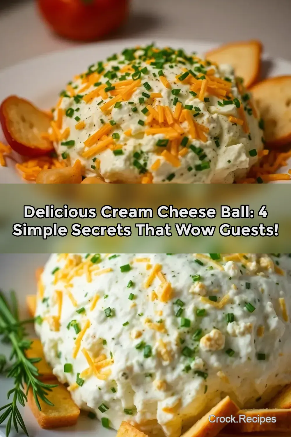 Delicious Cream Cheese Ball: 4 Simple Secrets That Wow Guests! : PIN FOR LATER Delicious Cream Cheese Ball: 4 Simple Secrets That Wow Guests!
