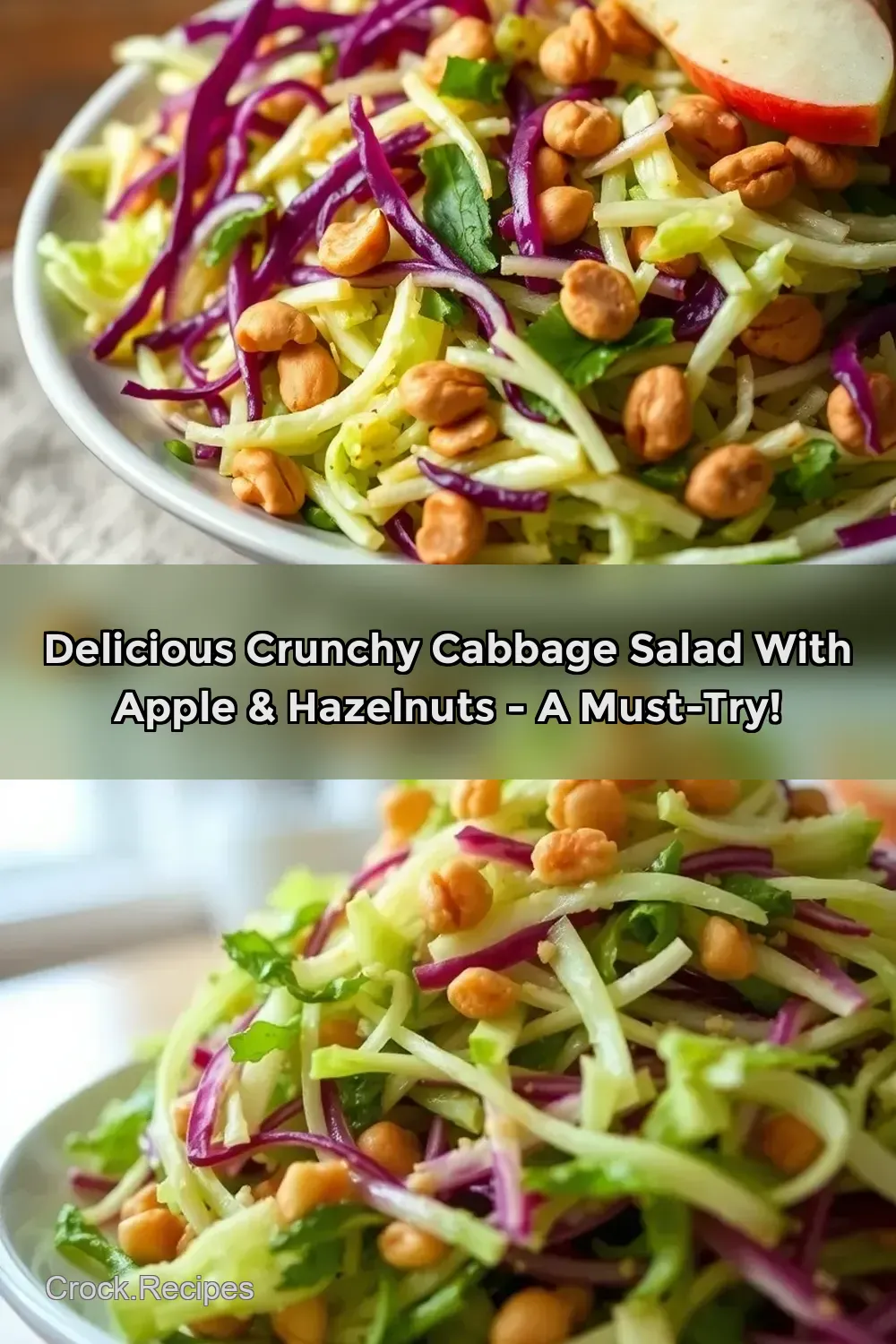 Delicious Crunchy Cabbage Salad with Apple & Hazelnuts - A Must-Try!