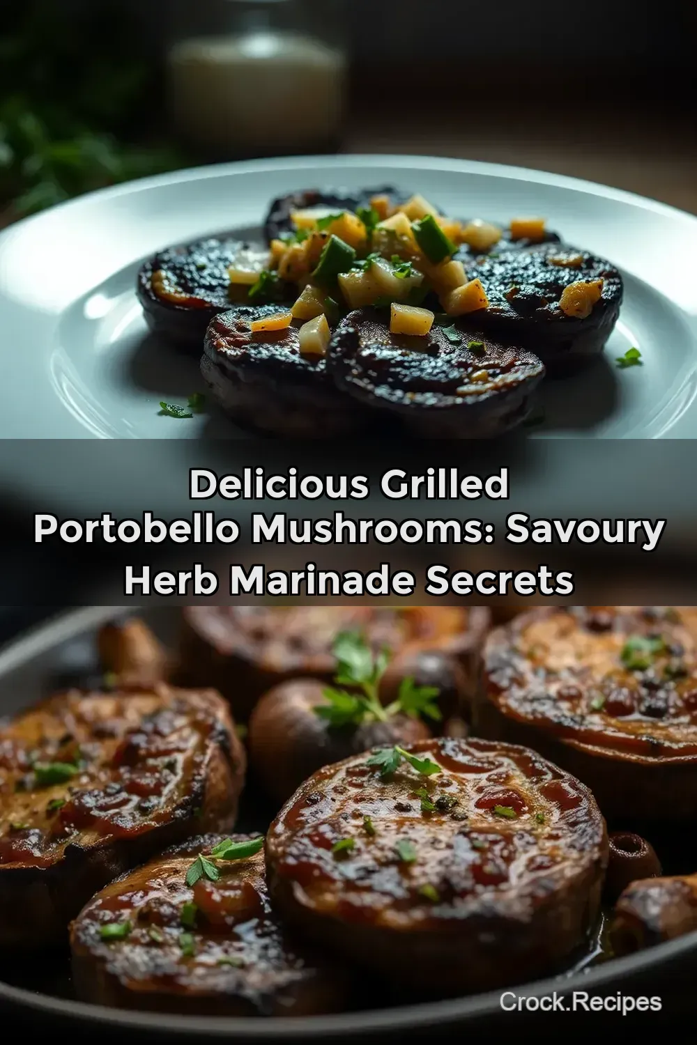 Delicious Grilled Portobello Mushrooms: Savoury Herb Marinade Secrets : PIN FOR LATER Delicious Grilled Portobello Mushrooms: Savoury Herb Marinade Secrets