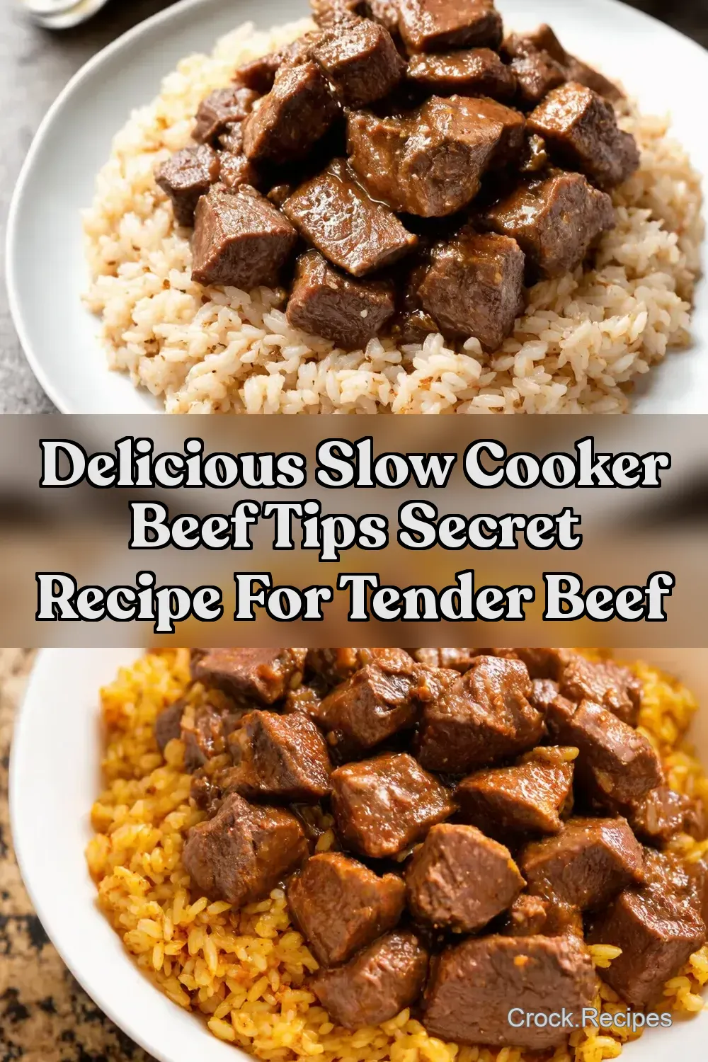 Crockpot Beef Tips Rice Easiest Comfort Food EVER Crock…