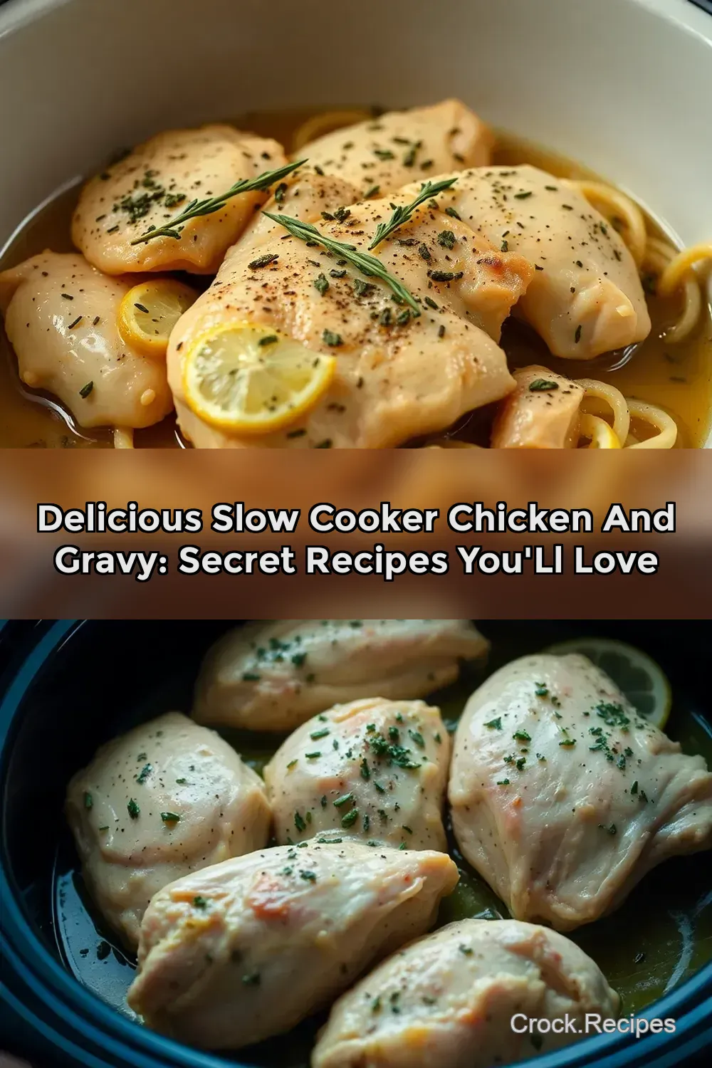 Delicious Slow Cooker Chicken And Gravy: Secret Recipes You' ll Love : PIN FOR LATER Delicious Slow Cooker Chicken And Gravy: Secret Recipes You' ll Love