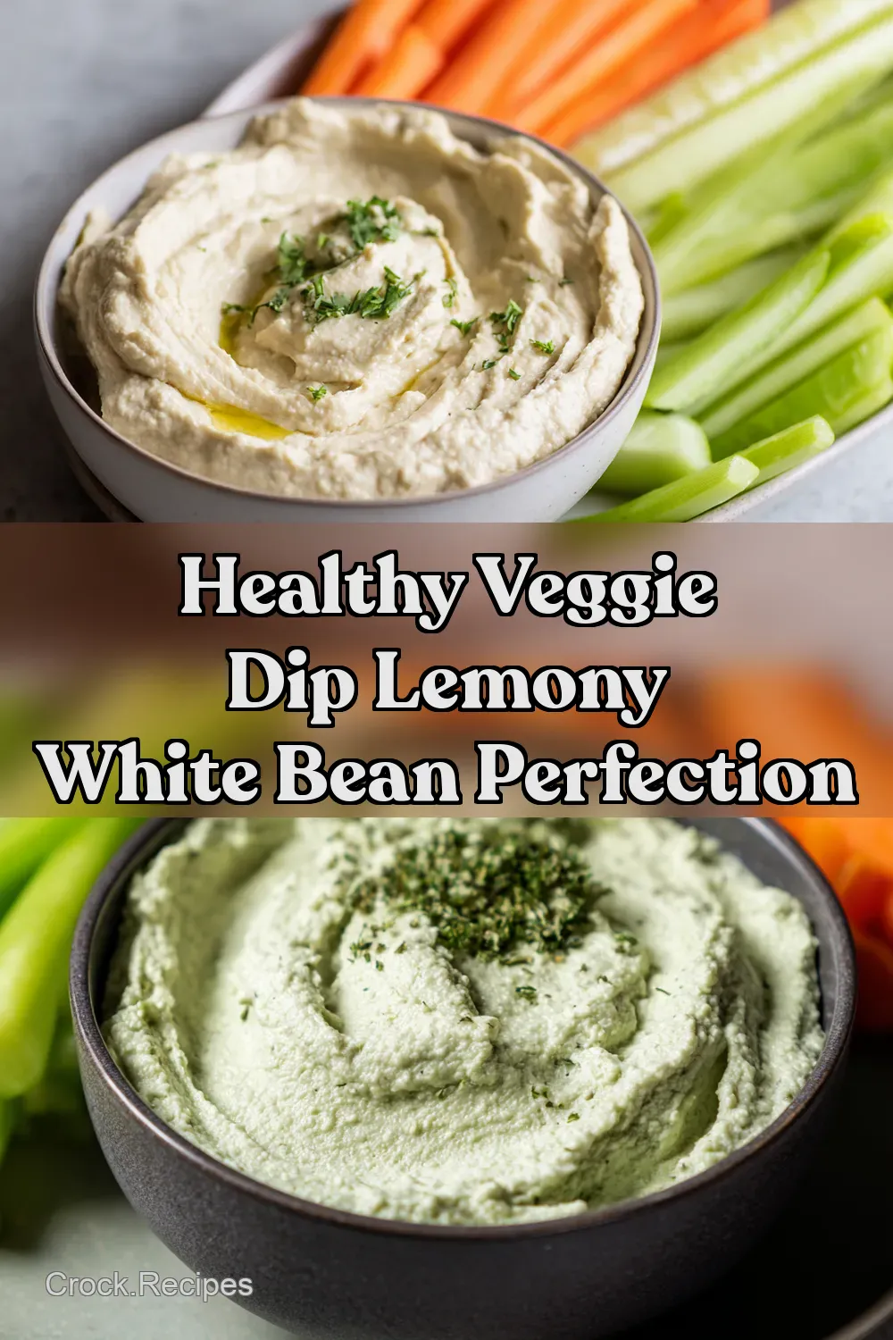 Lemony Herby White Bean Dip Healthy Veggie Dip Delight