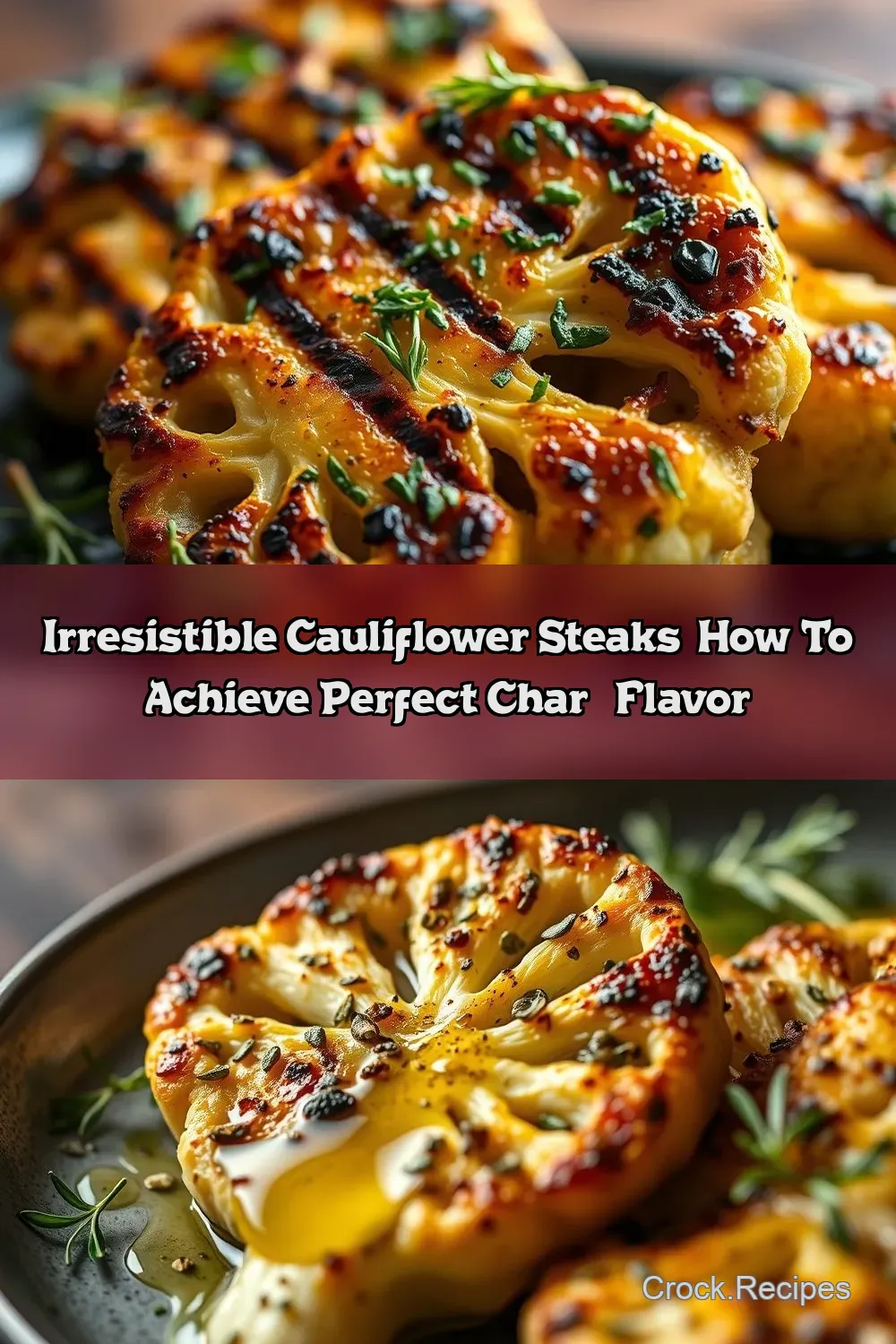 Perfectly Charred Grilled Cauliflower Steaks with Herbed…