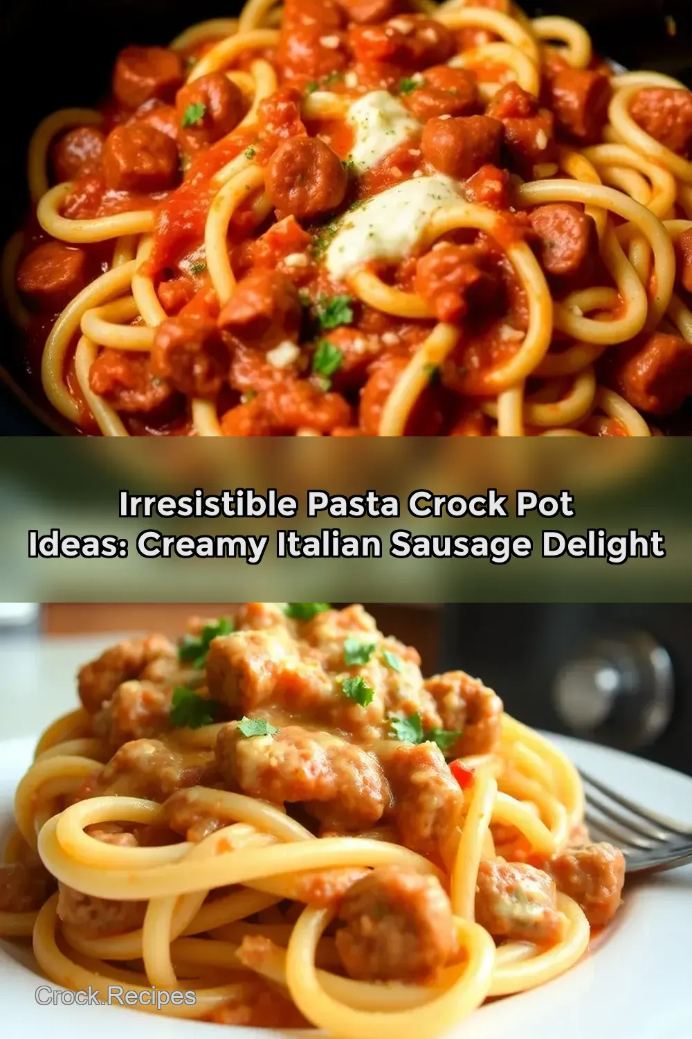 Easy & Delicious Pasta Crock Pot Ideas: Creamy Italian…