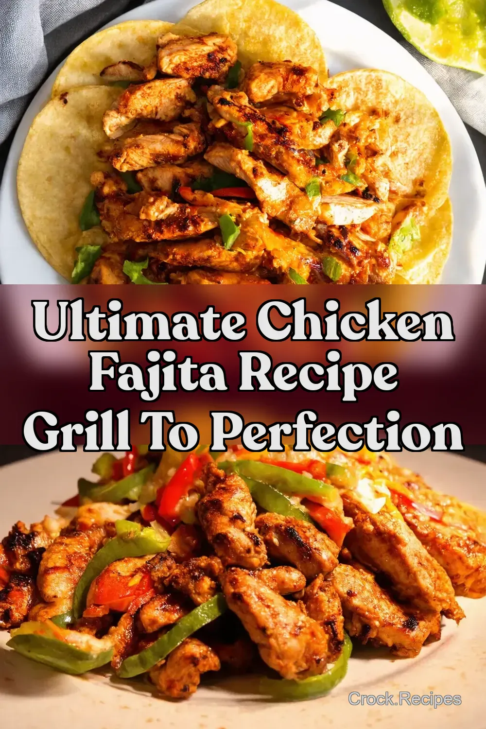 Sizzling grilled chicken fajitas Fiesta on a Plate - Crock&hellip;