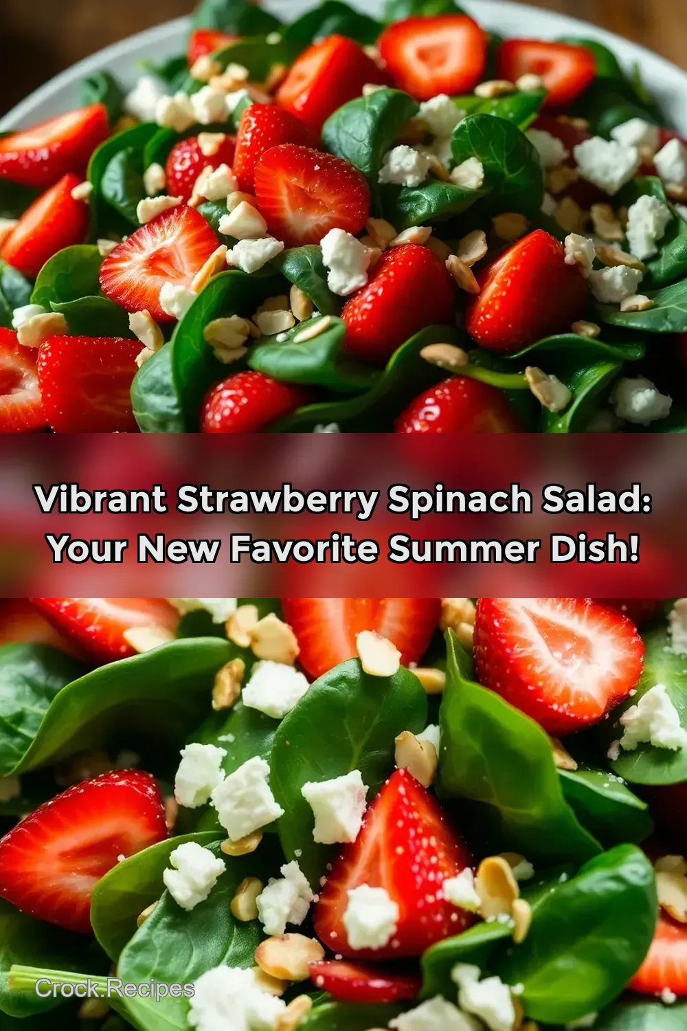 Vibrant Strawberry Spinach Salad: Your New Favorite Summer Dish! : PIN FOR LATER Vibrant Strawberry Spinach Salad: Your New Favorite Summer Dish!