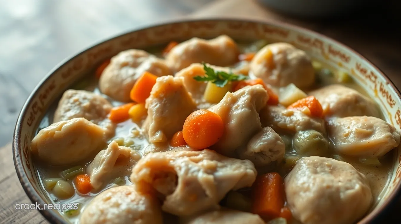 Chicken and Dumplings with Bisquick