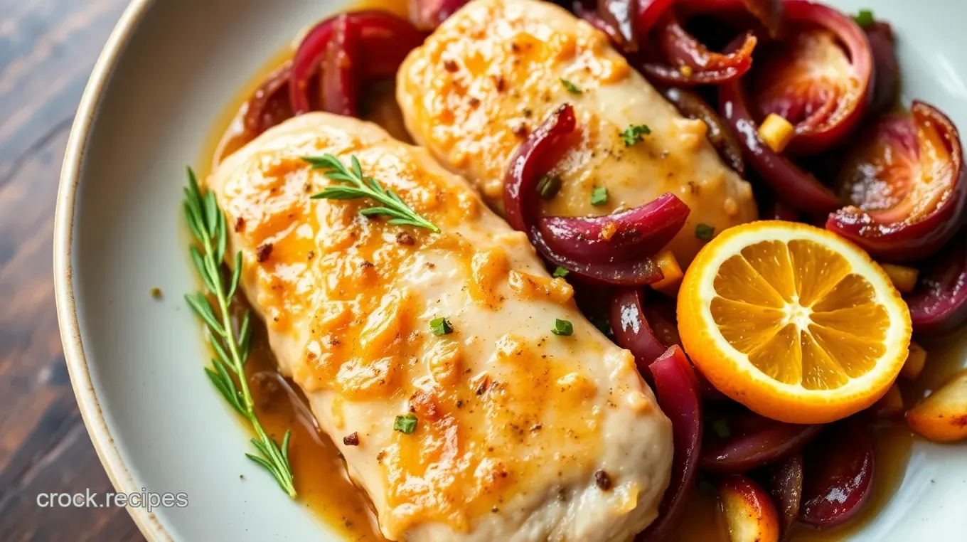 Citrus-Spiked Chicken with Roasted Red Onions