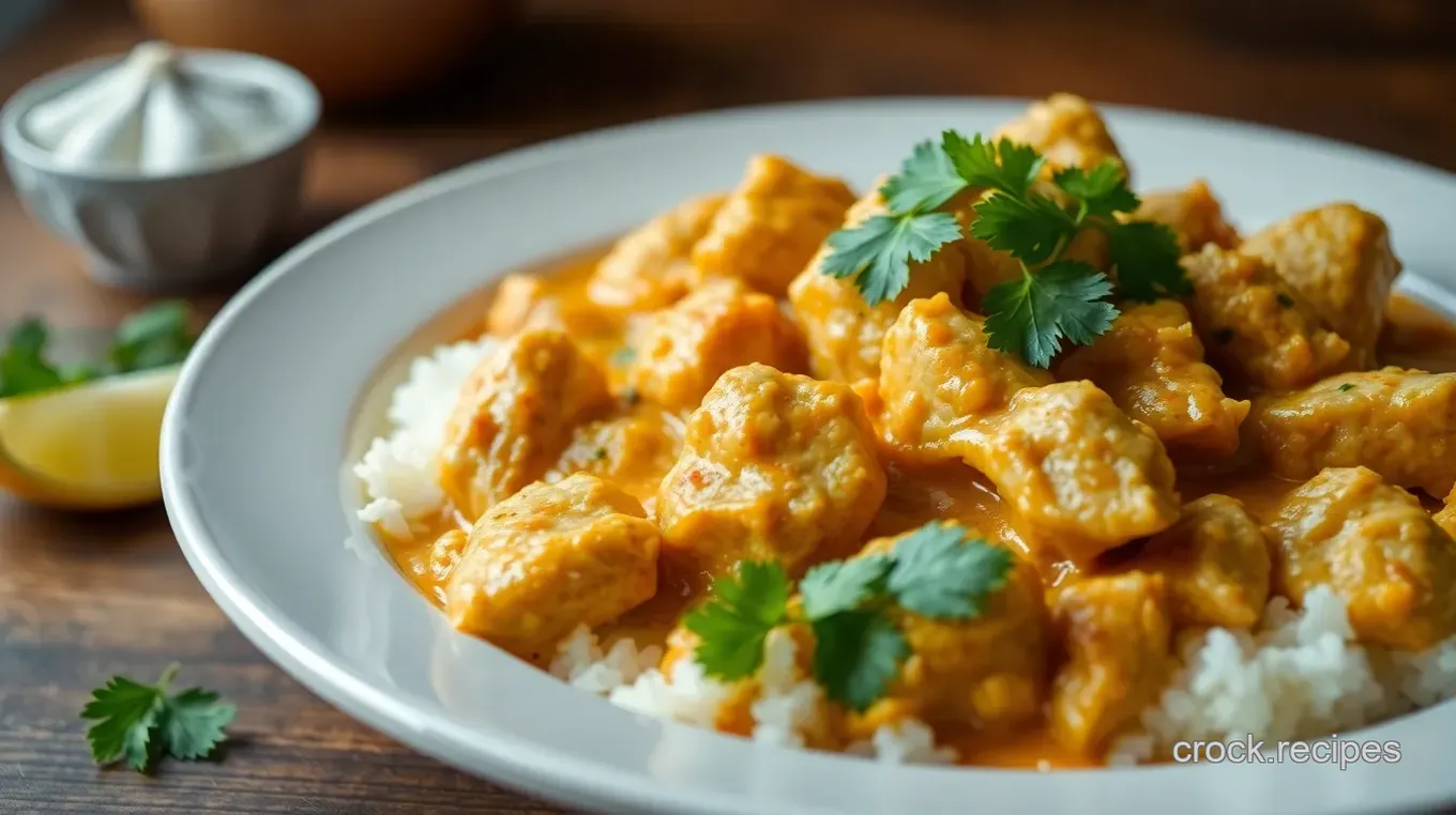 Lightened-Up Chicken Korma: A Healthy & Delicious Twist on an Indian Classic Lightened-Up Chicken Korma: A Healthy Take on an Indian Classic
