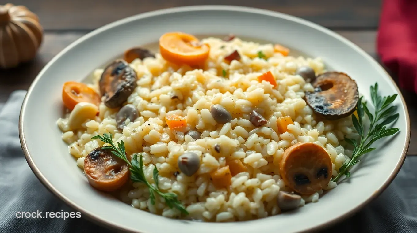 Creamy Seafood Mushroom Risotto: A Cozy Dinner Delight Creamy Seafood Mushroom Risotto