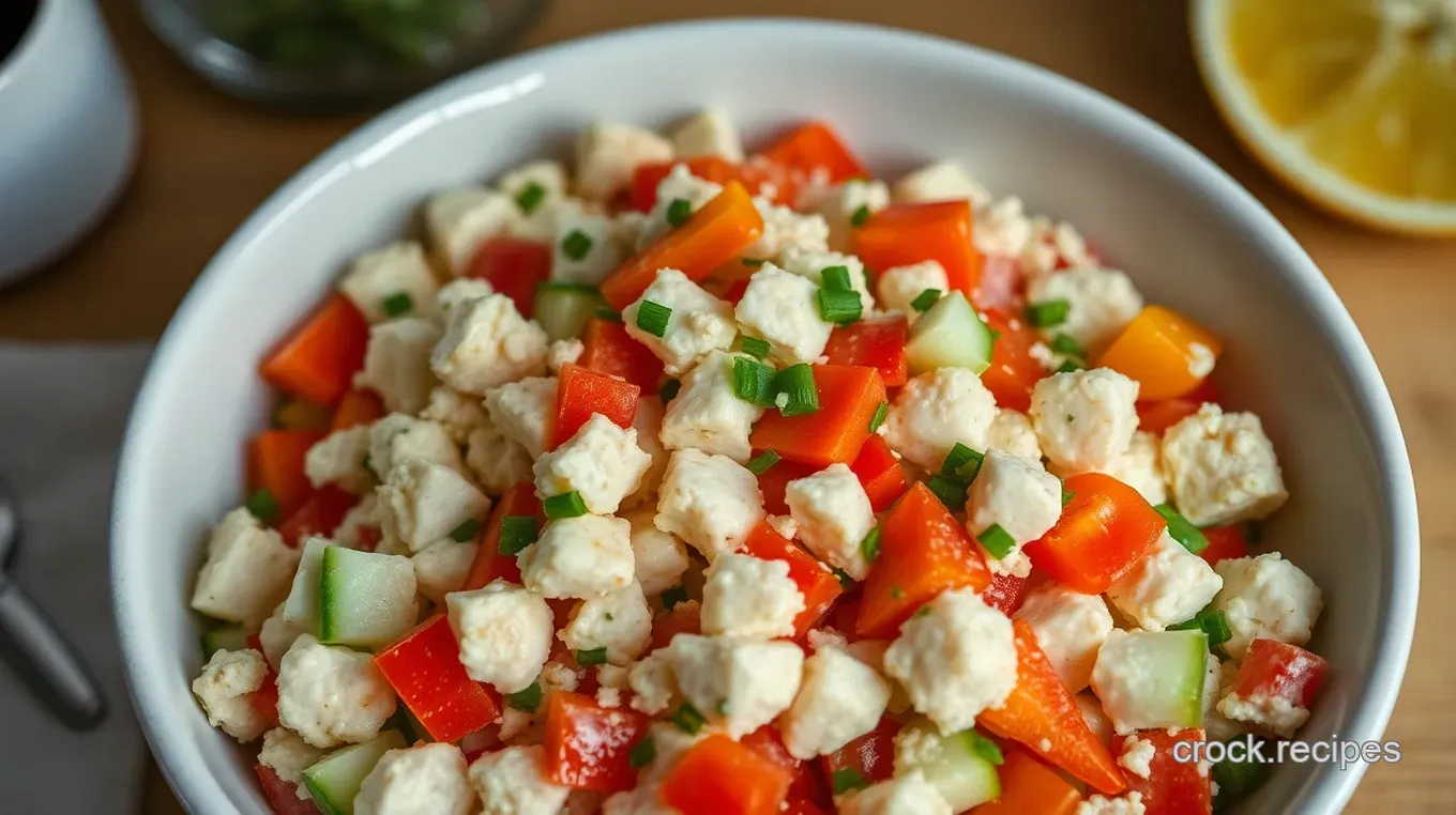 Crisp &amp Creamy Easy Crab Salad