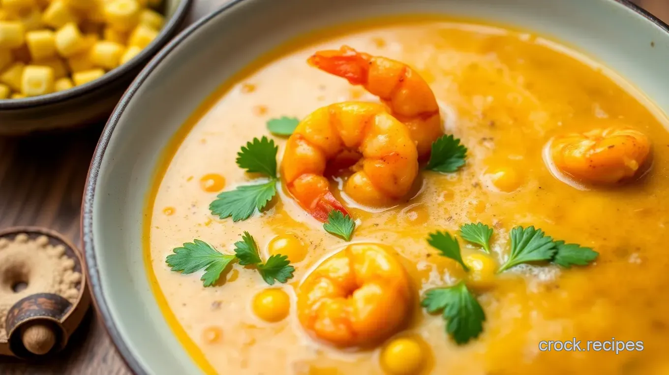 Garam Masala Prawn & Corn Soup