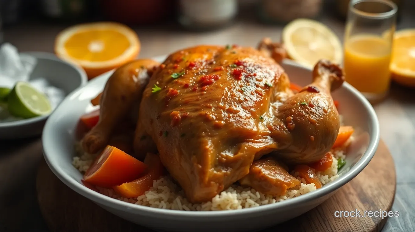 Roasted Colombian Wyandotte Chicken with Citrus Marinade