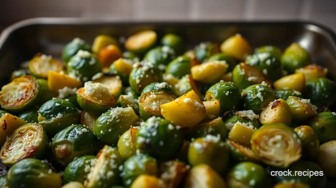 Easy Savory Baked Brussels Sprouts with Parmesan and Garlic Savory Baked Brussels Sprouts with Parmesan and Garlic