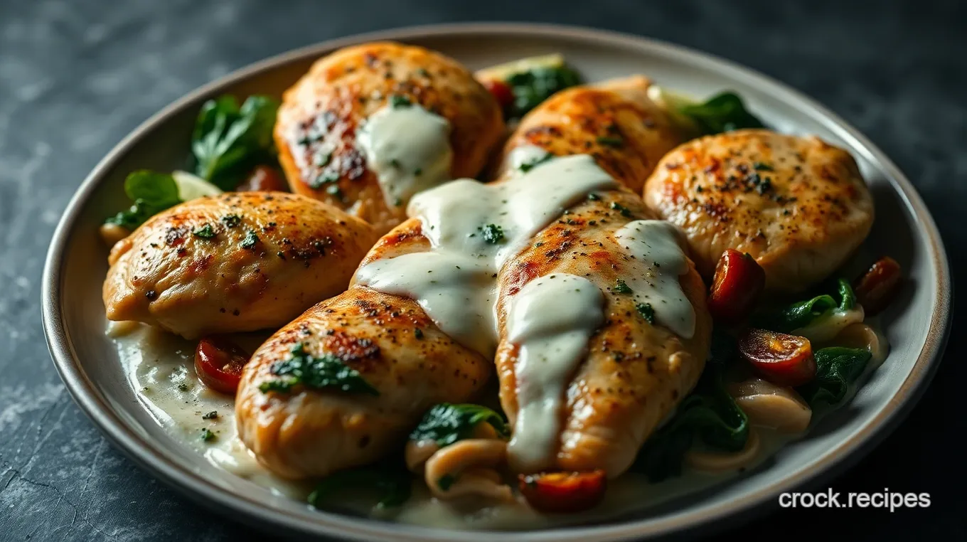 Savory Chicken Saddles with Herb Cream Sauce