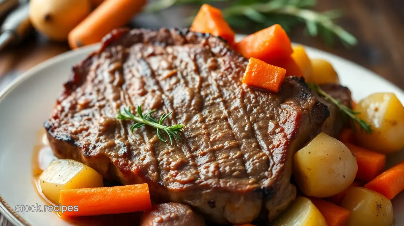 Slow-Cooked Elk Roast in a Crock Pot