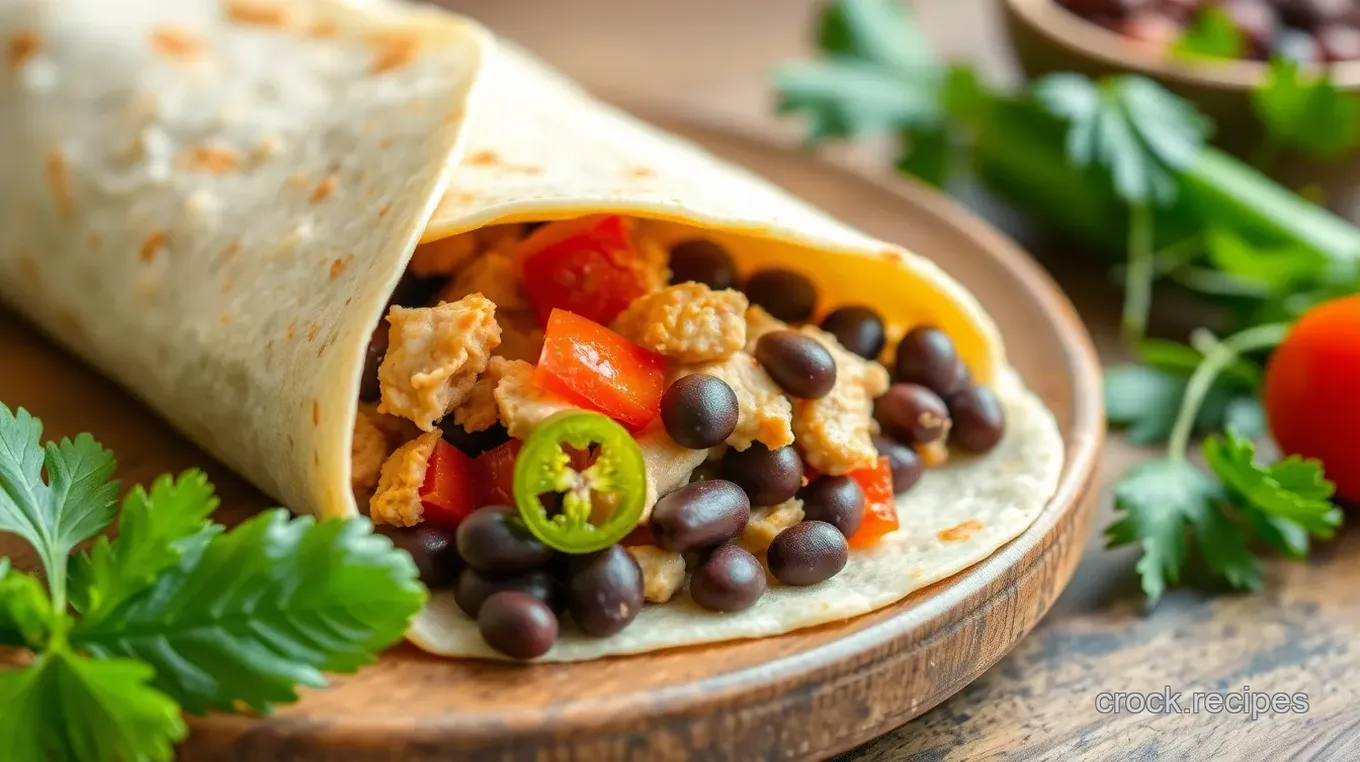 Spicy Chicken & Bean Wrap: 5 Easy Steps to a Delicious Lunch!