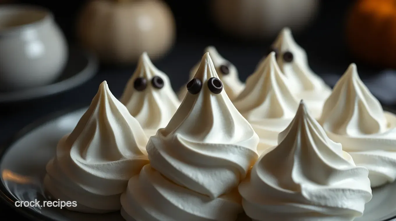 Easy Halloween Recipes: Delightful Spooky Meringue Ghosts to Make Spooky Meringue ‘Ghosts’
