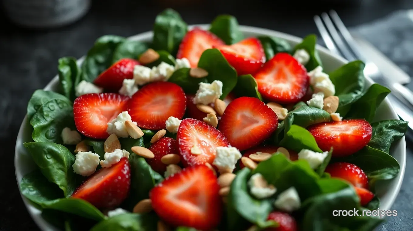 Easy & Delicious Spinach and Strawberry Salad Recipe with Homemade Vinaigrette Vibrant Spinach and Strawberry Salad with Balsamic Vinaigrette
