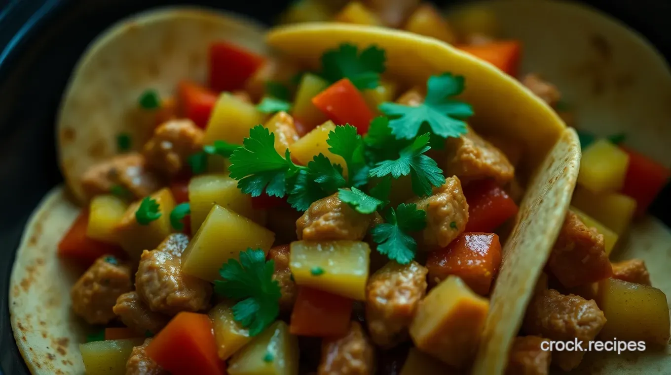Easy Summer Crockpot Recipes: Zesty Chicken Tacos with Pineapple Salsa Zesty Summer Chicken Tacos with Pineapple Salsa