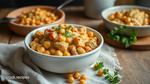 Cooked Chicken Casserole with Chickpeas