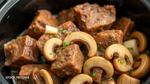 Crock Pot Cube Steak with Tender Mushrooms