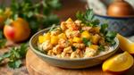 Sautéed Chicken Mango Salad with Curry Flavor