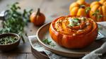 Bake Pumpkin Tian with Herbs & Cheese