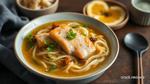 Soup Salmon Comforting Noodle Dish