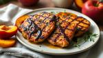 Grilled Chicken with Peaches & Balsamic Flavor