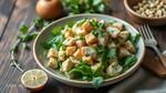 Mix Green Chicken Salad with Fresh Herbs