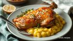 Roast Chicken & Polenta with Parmesan