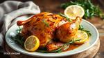 Roast Chicken with Rosemary & Lemon Flavor