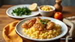 Sautéed Chicken with Saffron Rice Delight