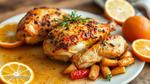 Bake Chicken with Citrus and Veggies