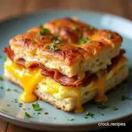 Easy Bacon Egg and Cheese Biscuit Bake Recipe Hearty Brunch Casserole
