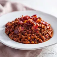 Baked Beans With Ground Beef: Smoky