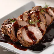 Slow Cooker Pork Tenderloin Effortless Balsamic Herb Glaze Recipe