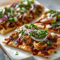 Easy BBQ Chicken Flatbread Recipe in 18 Minutes
