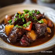 The Best Crockpot Recipe with Beef Stew for 6 Servings