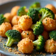 Crispiest Tempura Fried Broccoli with Lemon Parmesan Dust