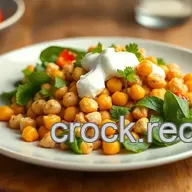 Easy & Flavorful Curried Chicken Chickpea Salad with Creamy Yogurt Dressing
