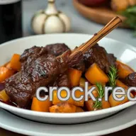 Tender Braised Lamb Shank Recipe with Root Vegetables & Red Wine