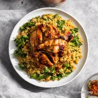 Charred Chicken and Rice Salad Harissa Kick Recipe