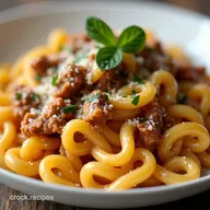 The Ultimate Cheesy Beef and Bowtie Pasta in Garlic Butter